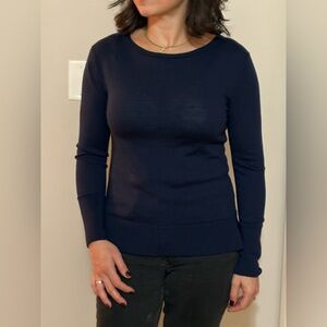 Banana Republic Navy Merino Wool Sweater